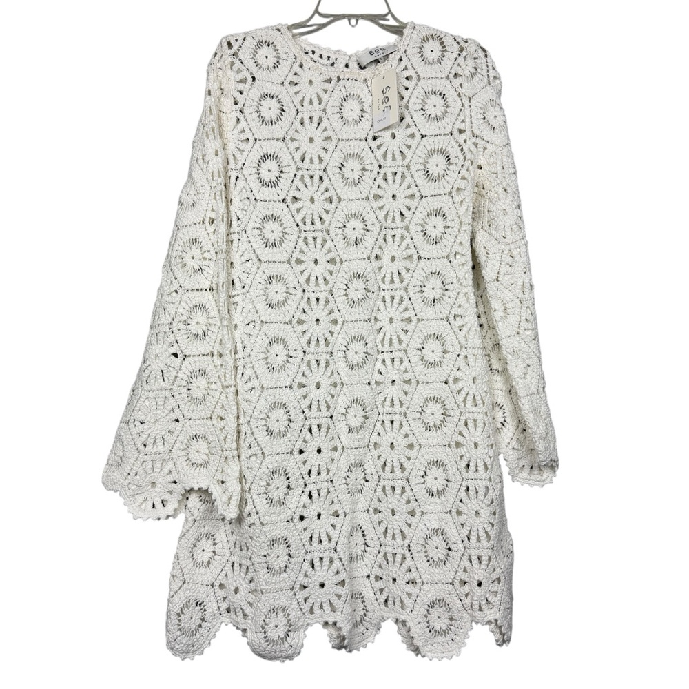 Tuckernuck SEA New York Crochet Lakshmi Swim Cover Dress - Picture 3 of 8